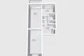 Wohnung 2 zimmer 54 m² Minsk, Belarus