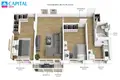 Mieszkanie 3 pokoi 57 m² Wilno, Litwa