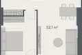Квартира 1 комната 56 м² Батуми, Грузия