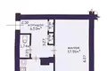1 room apartment 34 m² Minsk, Belarus