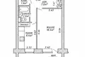 Wohnung 1 zimmer 39 m² Minsk, Belarus