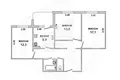 3 room apartment 70 m² Muchaviecki sielski Saviet, Belarus