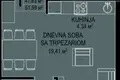 1 bedroom apartment 52 m² Budva, Montenegro