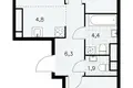 Wohnung 3 zimmer 57 m² Moskau, Russland
