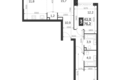 Apartamento 3 habitaciones 76 m² Moscú, Rusia