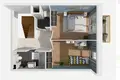 Многоуровневые квартиры 3 комнаты  Варшава, Польша