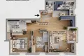 2 bedroom apartment 62 m² Warsaw, Poland