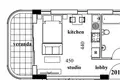 Studio apartment 40 m² Oroklini, Cyprus