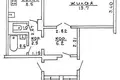1 room apartment 41 m² Hrodna, Belarus