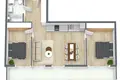 Mieszkanie 3 pokoi 82 m² Kłajpeda, Litwa