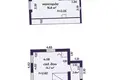 Casa 37 m² Starobinski sielski Saviet, Belarús