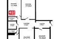 Wohnung 4 zimmer 83 m² Marjina Horka, Belarus