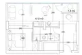 1 bedroom apartment 47 m² Batumi, Georgia
