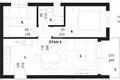 Apartamento 2 habitaciones  Opcina Dezanovac, Croacia