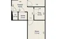 2 room apartment 62 m² Lida, Belarus