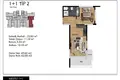 Mieszkanie 2 pokoi 58 m² Mezitli, Turcja