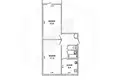 2 room apartment 50 m² Muchaviecki sielski Saviet, Belarus