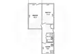 Квартира 2 комнаты 44 м² Мухавецкий сельский Совет, Беларусь