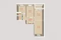3 room apartment 63 m² Minsk, Belarus