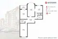 3 room apartment 79 m² Minsk, Belarus