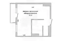 Wohnung 1 zimmer 26 m² Brest, Belarus