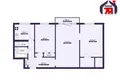Appartement 3 chambres 55 m² Salihorsk, Bélarus