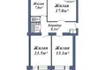 Mieszkanie 3 pokoi 66 m² Baranowicze, Białoruś