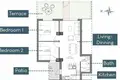 Wohnung 2 Schlafzimmer 70 m² Algorfa, Spanien