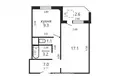 Mieszkanie 1 pokój 38 m² Lyasny, Białoruś
