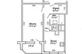 Wohnung 1 zimmer 41 m² Minsk, Belarus