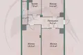 3 room apartment 76 m² Zialiony Bor, Belarus