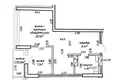 Wohnung 2 zimmer 41 m² Minsk, Belarus