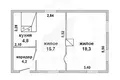 Casa 43 m² Znamienski sielski Saviet, Belarús