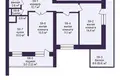 Apartamento 3 habitaciones 67 m² Saligorsk, Belarús