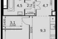Mieszkanie 1 pokój 37 m² Moskwa, Rosja