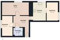 Apartamento 3 habitaciones 48 m² Varsovia, Polonia