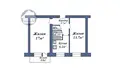 2 room apartment 45 m² Baranavichy, Belarus