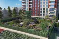 Complexe résidentiel Residence with a garden and co-working areas in front of the metro station, Istanbul, Turkey