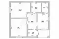 Casa 57 m² Muchaviecki sielski Saviet, Belarús