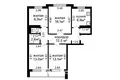Квартира 4 комнаты 78 м² Минск, Беларусь