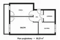 2 room apartment 50 m² Warsaw, Poland