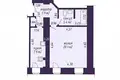 1 room apartment 39 m² in Minsk, Belarus