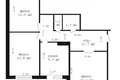 Квартира 3 комнаты 70 м² Мухавецкий сельский Совет, Беларусь