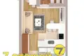 1 room apartment 28 m² Minsk, Belarus