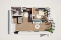 Квартира 2 комнаты 55 м² Город Загреб, Хорватия