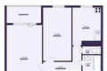 2 room apartment 49 m² Minsk, Belarus