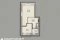 Wohnung 1 zimmer 41 m² Papiernia, Belarus