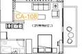 1 room apartment 58 m² Red Sea, Egypt