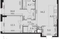 Appartement 3 chambres 66 m² Moscou, Russie