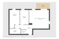 Квартира 3 комнаты 64 м² Zalasewo, Польша